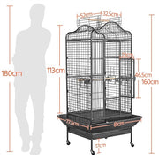 African Grey Cage Large Open Playtop Parrot Bird Cage for Cockatiels with Stand