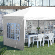 3 x 6m Heavy Duty Gazebo Marquee Party Tent with Storage Bag White
