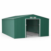 Metal Shed Outdoor Garden Storage 7x4 - 11x14 Apex Roof Galvanised Steel Ranger