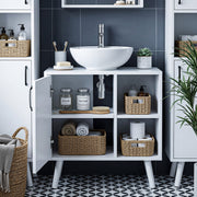 Under Sink Cabinet Bathroom Basin Unit Cupboard Storage Furniture & Shelf Aqbzjs