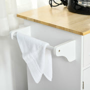 Kitchen Trolley Storage Cabinet Island Cart Dining Room Furniture 2Drawers 3DOOR