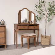 Dressing Table, Mirror & Stool Set bedroom furniture set