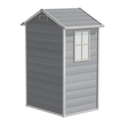 Large Plastic 4.4x3.4ft Outdoor Garden Tools Storage Shed Bike House Lockable UK