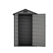 4.4x3.4FT Plastic Garden Shed All-Weather Tool Storage House with Window & Vents