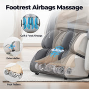 3D Smart Electric Full Body Zero Gravity Massage Chair Recliner Heating 12 Modes