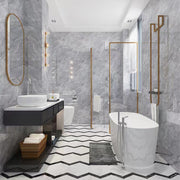 10-72X IXPE Marble Tiles Wall Sticker Self-Adhesive Stick Kitchen Bathroom Decor