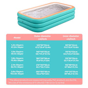 450L Inflatable Paddling Pool Family Kids Garden Outdoor Swimming Pool Summer
