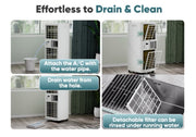 KGOGO Air Conditioning Unit 9000 BTU Portable Air Conditioner with 4 In 1 ❄️⭐❄️