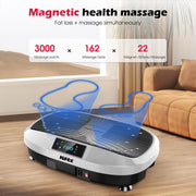 3D Vibration Plate 200W 120 Levels Full Body Trainer with Bands Remote