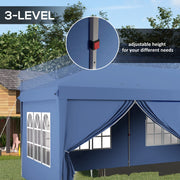 3 x 6m Heavy Duty Pop-Up Gazebo Curtain Walls Windows Wedding Marquee Party Tent