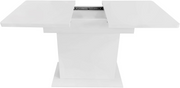 Extendable Dining Table White !SALE! Storage Shelves Space Saving Kitchen Table