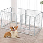 6 Panel Heavy Duty Pet Playpen Dog Puppy Exercise Fence Enclosure Indoor Outdoor