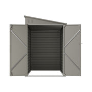 4.6 x 9 FT Metal Outdoor Storage Shed Lockable Double Door Steel Garden House