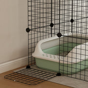 Large Cat Cage, Indoor Cat Enclosure, Four-Tier Cat Playpen with Hammock, Ramps