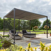 RETRACTABLE PERGOLA GAZEBO CANOPY METAL ROWLINSON FLORENCE GARDEN SHELTER 4x3