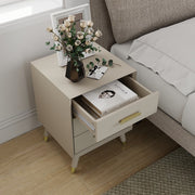 Pair of 3 Drawer Bedside Table - Oslo Taupe Range