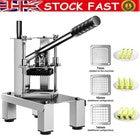 French Fry Cutter Potato Dicer Commercial Fruit Vegetable Chopper with 3 Blades.