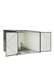 Outdoor Bicycle Shed Garden Bike Tool Storage House Galvanized Steel Bike Lane
