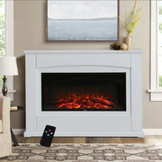 Insert Complete Fireplace Remote Control Electric Fire Surround & Hearth Set 48