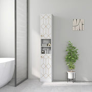 Bathroom Cabinet Cupboard Tall Free Standing Tallboy Storage Furniture 1700mm