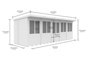 Total Sheds Pent Summer House Various Sizes Pressure Treated UK Manufactured