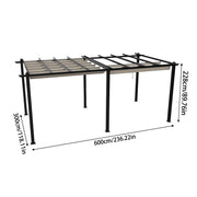 Outdoor Pergola Awning Gazebo Canopy Furniture Barbecue Party Garden Shelter