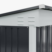 8x4FT Metal Garden Shed Lockable Tool Storage House Weatherproof Outdoor Sheds
