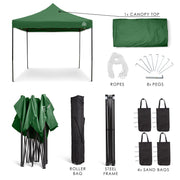 All Seasons Gazebos 3mx3m Heavy Duty Fully Waterproof Pop Up Gazebo