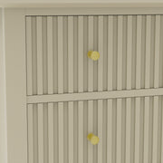 3 Drawer Chest of Drawers and Pair of Bedside Tables - Hales Taupe Range