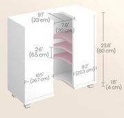 Under Sink Cabinet Bathroom Basin Unit Cupboard Storage Furniture & Shelf White