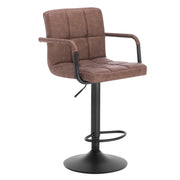 WOLTU 2X Bar Stools Chairs Breakfast Stools Kitchen PU Leather Adjustable Swivel