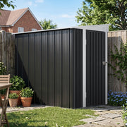 4 x 6FT Metal Garden Shed Outdoor Storage House Tool Sheds with Door and Vents