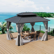 Aluminium Pergola Outdoor Garden Gazebos Summer Gazebo Large Canopy Patio Awning