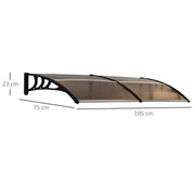 Door Canopy Awning Shelter Outdoor Porch Patio Front Back Window Roof Rain Cover