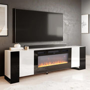 Electric Fireplace with TV Stand Unit Cabinet LED Fire Flame Heater Living Room