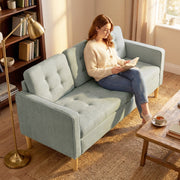 Modern 3 Seater Sofa with Hidden Storage and Rubber Wood Legs