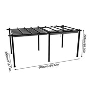 Outdoor Pergola Awning Gazebo Canopy Furniture Barbecue Party Garden Shelter