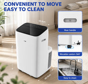 AUX 3-in-1 Mobile Air Conditioner 12000 BTU Window Kit Included Non Inverter🚚💨