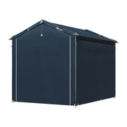 6 x 8 ft Garden Storage Shed Bike Apex Tool House Steel Frame Shelter Log Store