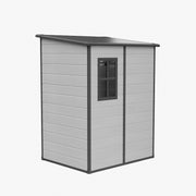 5X4FT Plastic Garden Shed Outdoor Tool Storage Sheds Lockable House with Window