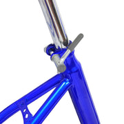 24 Inch Adult Trike Tricycle Foldable 3 Wheel Bike 7-Speed With Basket Blue UK