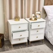 Large Chest of Drawers Pair Bedside Tables Aisby White Range bedroom furniture