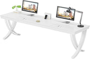 78.7'' Extra Long 2 Person Desk, Modern Office Computer Desk Study Writing Table