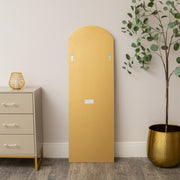 Large Full Length Frameless Arched Mirror - 47cm x 142cm