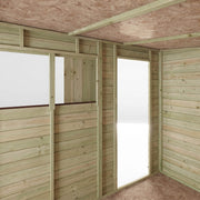 8x6 Wooden Garden Shed Overlap Pent Single Door Windows Storage 8ft 6ft Waltons