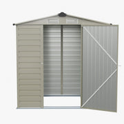 Metal Garden Shed Glitter Finish 4 X 6FT Apex Roof Outdoor Storage Tool House