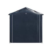 6 x 8 ft Garden Storage Shed Bike Apex Tool House Steel Frame Shelter Log Store