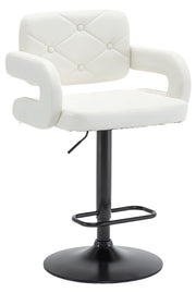 2 LARGE BAR STOOLS PLUSH SEAT GAS LIFT SWIVEL BREAKFAST KITCHEN BAR LARGE SEAT