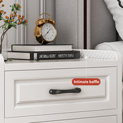 Modern Bedside Table Drawer Cabinet Bedroom Furniture Storage Nightstand White