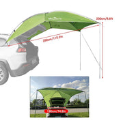 Waterproof Car Rear Tent Camping Awning SUV Shelter Beach Canopy Outdoor Shade
